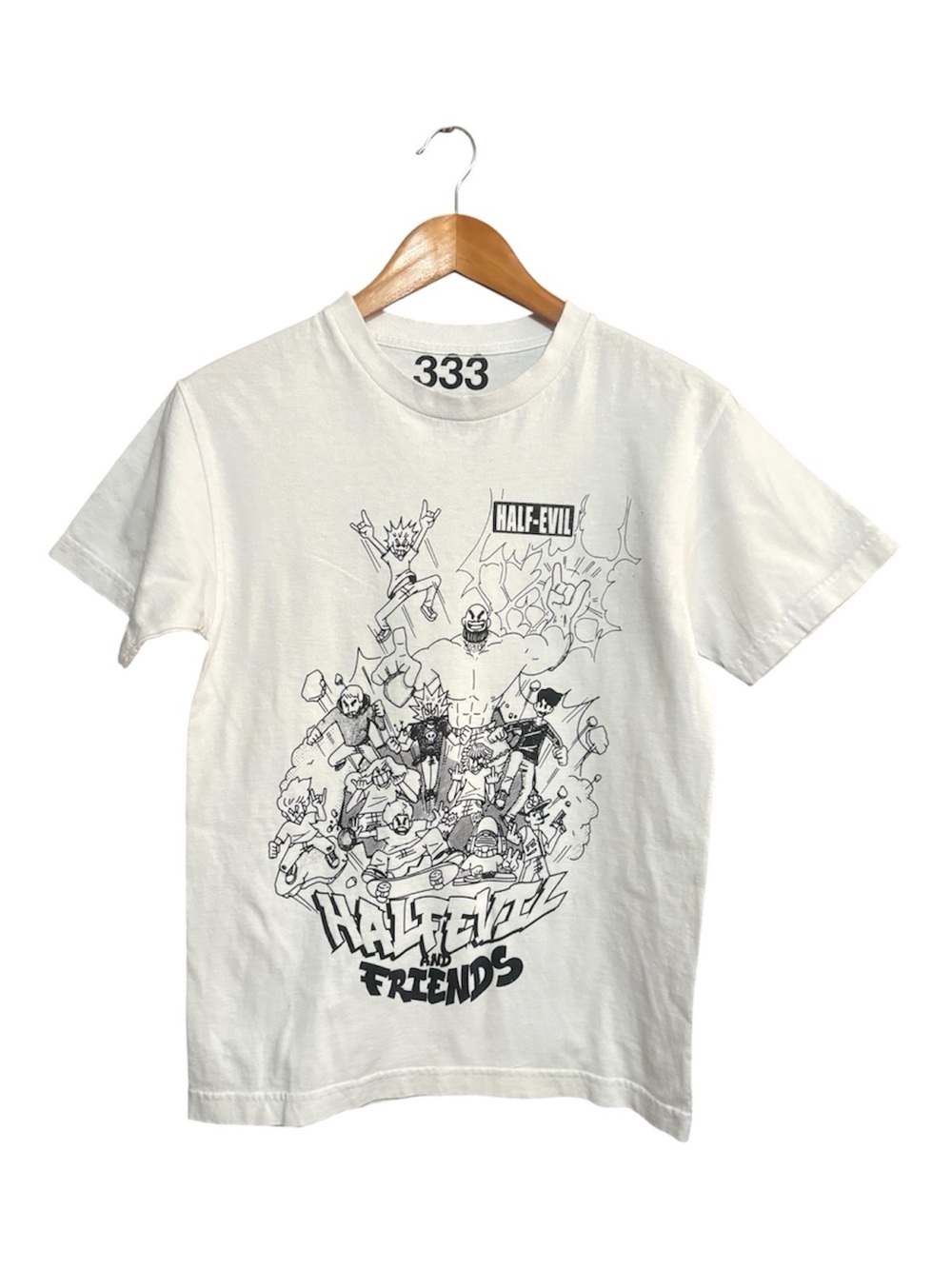 HALF EVIL x KODONE 333 White Graphic Tee